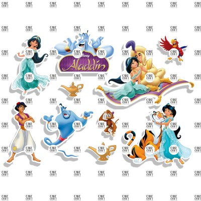 Βρώσιμα Διακοσμητικά σχέδια Aladdin 10τμχ