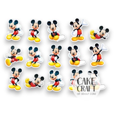 Βρώσιμα Διακοσμητικά σχέδια Mickey - 15τμχ
