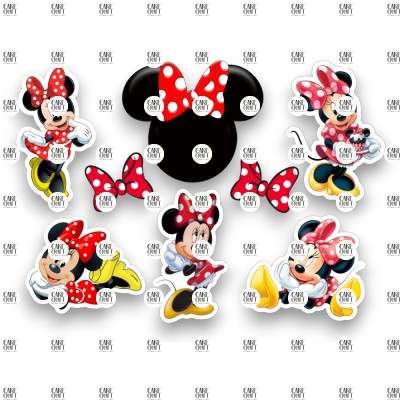 Βρώσιμα Διακοσμητικά σχέδια Minnie - 8τμχ