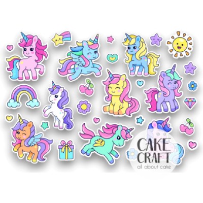 Βρώσιμα Διακοσμητικά σχέδια Little Pony (Μικρό μου πόνυ) - 30τμχ