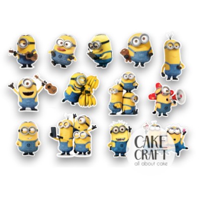 Βρώσιμα Διακοσμητικά σχέδια Minions - 20τμχ