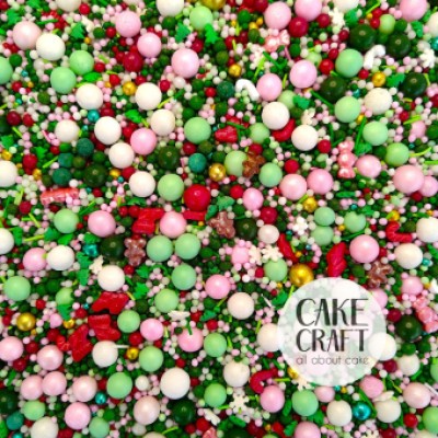 Κας Κας  Sprinkles Mix Χριστουγεννιάτικο (Time for Christmas) 90gr SugarCraft
