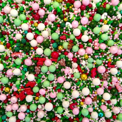Κας Κας  Sprinkles Mix Χριστουγεννιάτικο (Time for Christmas) 90gr SugarCraft
