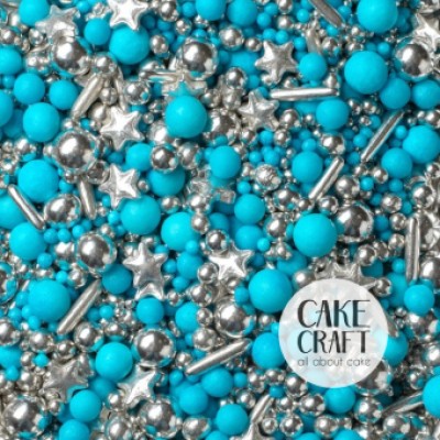 Κας Κας Sprinkles Mix Γαλάζιο Ασημί It's a Boy 90gr SugarCraft