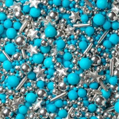 Κας Κας Sprinkles Mix Γαλάζιο Ασημί It's a Boy 90gr SugarCraft