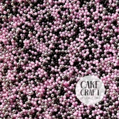 Κας Κας Mini Sprinkles mix Ροζ και Μαύρο 90gr SugarCraft 