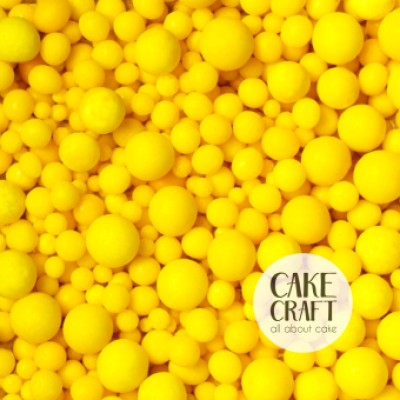 Βρώσιμες Πέρλες Mix Κίτρινες 3,5,7,10χιλ 90gr SugarCraft