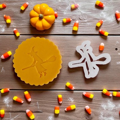 Σφραγίδα Ζαχαρόπαστας Halloween Μάγισσα v3