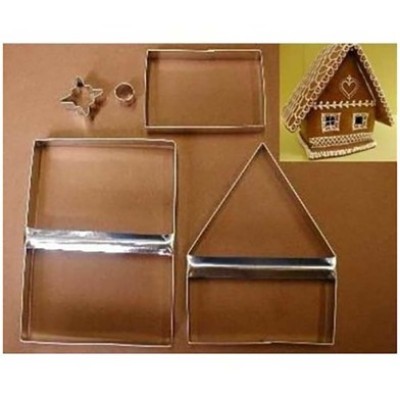 Σετ Κουπάτ για Χριστουγεννιάτικο Σπιτάκι Gingerbread 3D 13x10x10εκ.