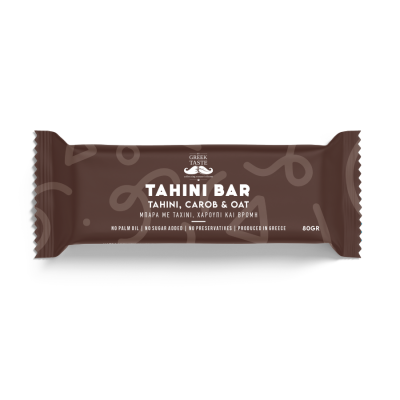 Μπάρα με Ταχίνι, Μέλι, Βρώμη & Χαρούπι myGreekTaste 80gr Μπάρα με Ταχίνι, Μέλι, Βρώμη & Χαρούπι myGreekTaste 80gr