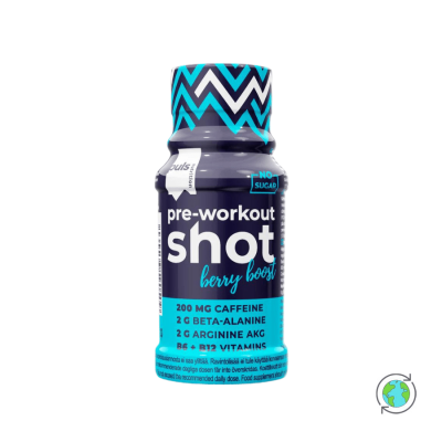 Pre-Workout Shot Berry Boost - Puls Nutrition - 60ml