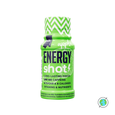 Shot Ενέργειας με γεύση Πράσινο Μήλο - Puls Nutrition - 60ml