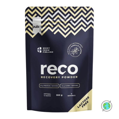 Whey Recovery Πρωτεΐνη Χωρίς Λακτόζη Βανίλια - Puls Nutrition - 550gr