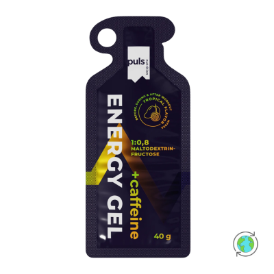 Gel Ενέργειας Tropical με Καφεΐνη - Puls Nutrition - 40g