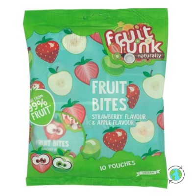 Παιδική Πολυσυσκευασία Fruit Bites με γεύση Φράουλα Μήλο - FruitFunk - 10x10γρ