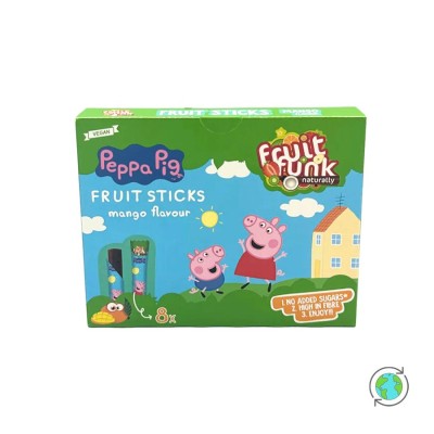 Παιδική Πολυσυσκευασία Peppa Pig Fruit Sticks με γεύση Mango - FruitFunk - 8x10γρ