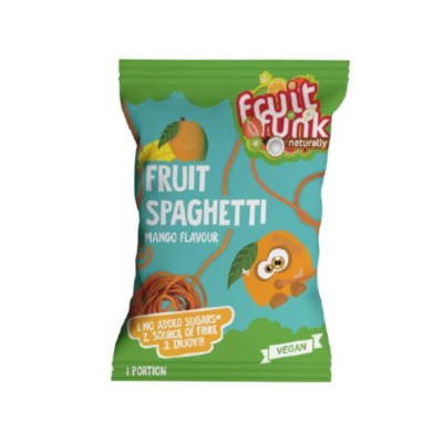 Παιδικά Φρουτένια Spaghetti με γεύση Mango - FruitFunk - 100γρ