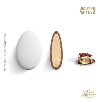 Κουφέτα Σοκολάτας Tiramisu Λευκό Crispo Chocopassion 1kg
