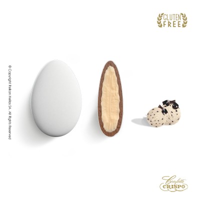 Κουφέτα Σοκολάτας Straciatella Λευκό Crispo Chocopassion 1kg