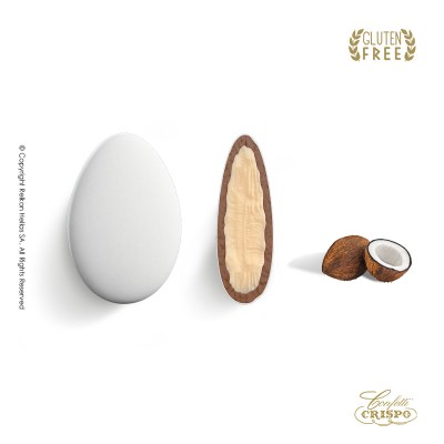 Κουφέτα Σοκολάτας Καρύδα Λευκό Crispo Chocopassion 1kg