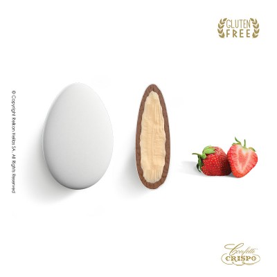 Κουφέτα Σοκολάτας Φράουλα Λευκό Crispo Chocopassion 1kg