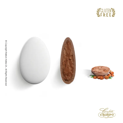 Κουφέτα Σοκολάτας Gianduja Λευκό Crispo Chocopassion 1kg