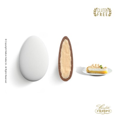 Κουφέτα Σοκολάτας Κρέμα Λεμόνι Λευκό Crispo Chocopassion 1kg