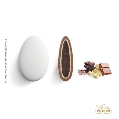 Κουφέτα Σοκολάτας Τριπλή Σοκολάτα Λευκό Crispo Chocopassion 1kg