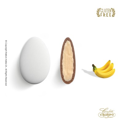 Κουφέτα Σοκολάτας Μπανάνα Λευκό Crispo Chocopassion 1kg