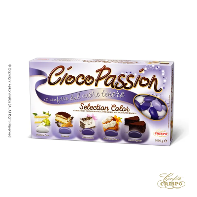 Κουφέτα Σοκολάτας Mix Γεύσεων Μωβ Crispo Selection Chocopassion 1kg