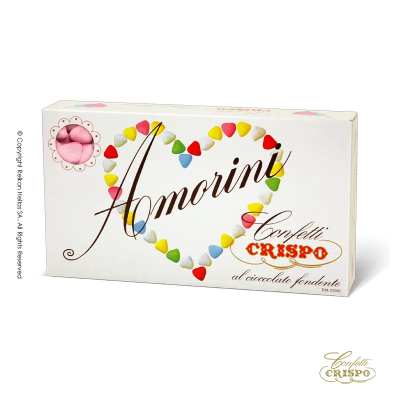 Κουφέτα Σοκολάτας Καρδιά Ροζ Crispo Choco 1kg