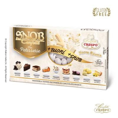 Κουφέτα Αμυγδάλου Mix Patisserie Λευκό Crispo Snob 1kg
