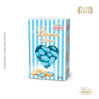 Κουφέτα Αμυγδάλου Μπλε Crispo Pelatina 400gr