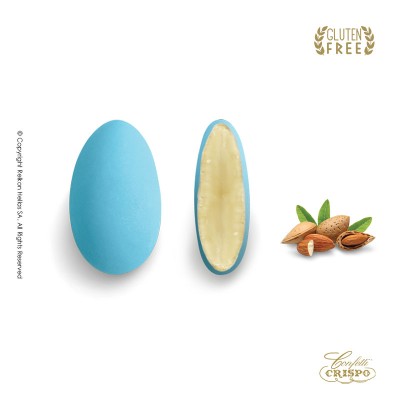 Κουφέτα Αμυγδάλου Μπλε Crispo Pelatina 400gr
