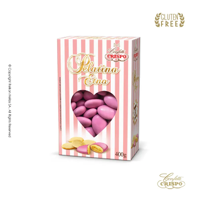 Κουφέτα Αμυγδάλου Ροζ Crispo Pelatina 400gr