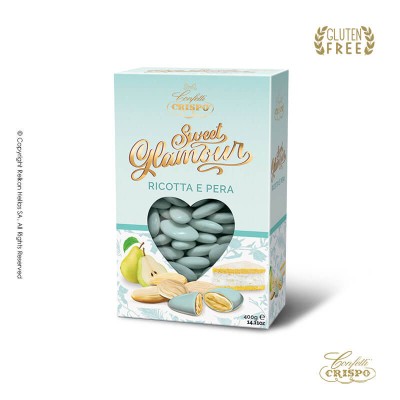 Κουφέτα Αμυγδάλου Ricotta Αχλάδι Μπλε Crispo Sweet Glamour 400gr