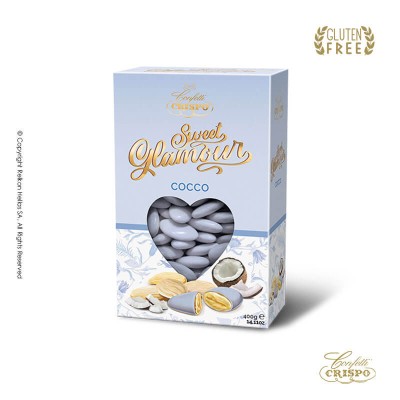 Κουφέτα Αμυγδάλου Καρύδα Μπλε Crispo Sweet Glamour 400gr