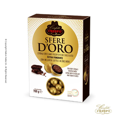 Κουφέτα Crispies Χρυσό Γυαλισμένο Crispo Krixi 700gr