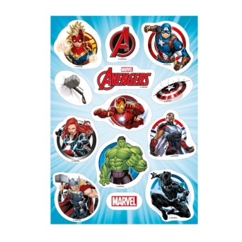 Βρώσιμα Διακοσμητικά Avengers (13 Σχέδια) 35-55mm