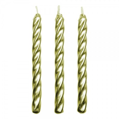 Κερί Twist Χρυσό  x10 6.2cm