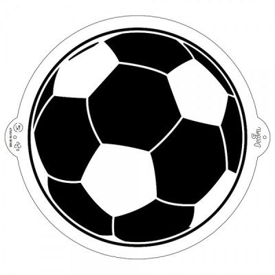 Στένσιλ Μπάλα Ποδοσφαίρου Ø25CM