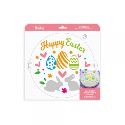 Στένσιλ "Happy Easter" 25cm