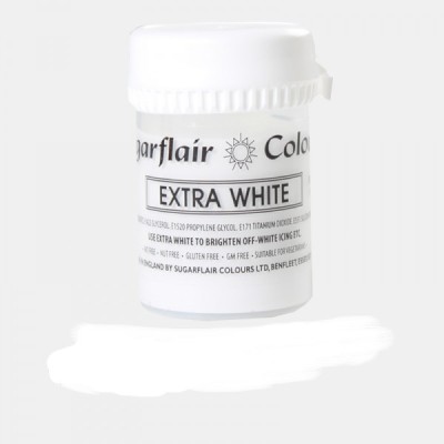 Πάστα Χρώμα Sugarflair Λευκό Extra 42g