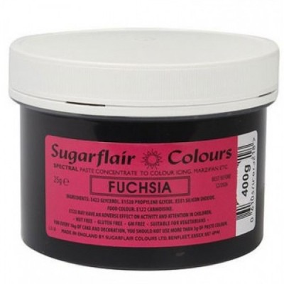 Χρώμα Ζαχαροπλαστικής Sugarflair σε Πάστα Φούξια 400g