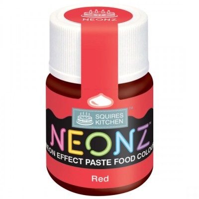 Πάστα Χρώμα NEONZ Squires Kitchen Κόκκινο 20g