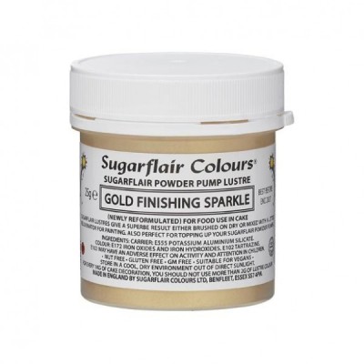 Σκόνη Χρώμα Sugarflair Μεταλλικό Χρυσό Γυαλιστερό Sparkling Gold 25g