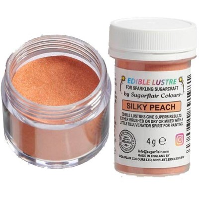 Σκόνη Χρώμα Sugarflair Μεταλλικό Σομόν (Silky Peach) 4gr
