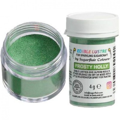 Σκόνη Χρώμα Sugarflair Μεταλλικό Πράσινο (Frosty Holly) 4gr