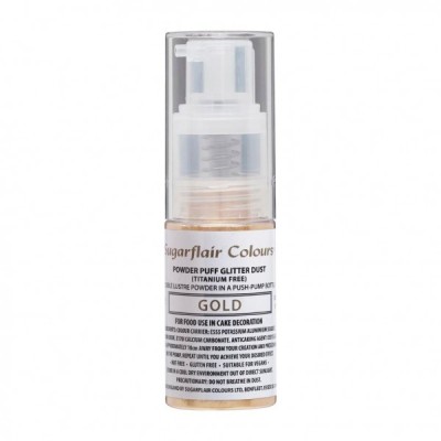 Χρώμα Ζαχαροπλαστικής Sugarflair σε Spray Περλέ Χρυσό 10gr