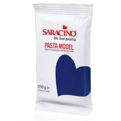 Πάστα Ζάχαρης Μοντελισμού Saracino Μπλε Σκούρο 250g